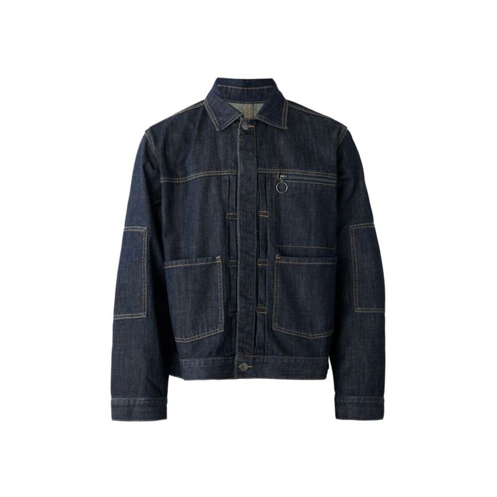 The Ragged Priest Mens Control Relaxed Fit Denim Jacket / Blue